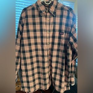 Dickies Plaid Long Sleeve Button-Up